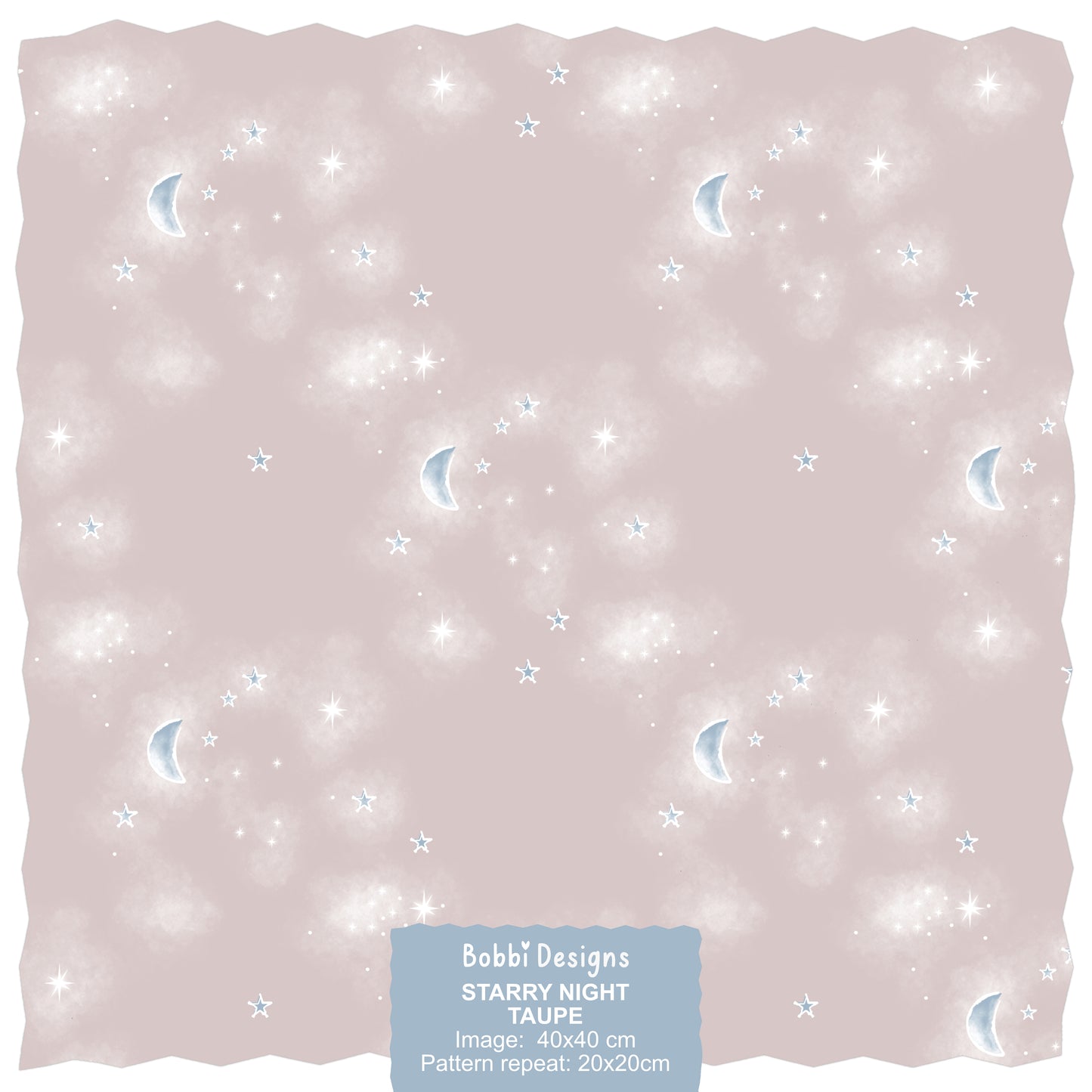Star Catcher Halloween Seamless Pattern Design In Taupe