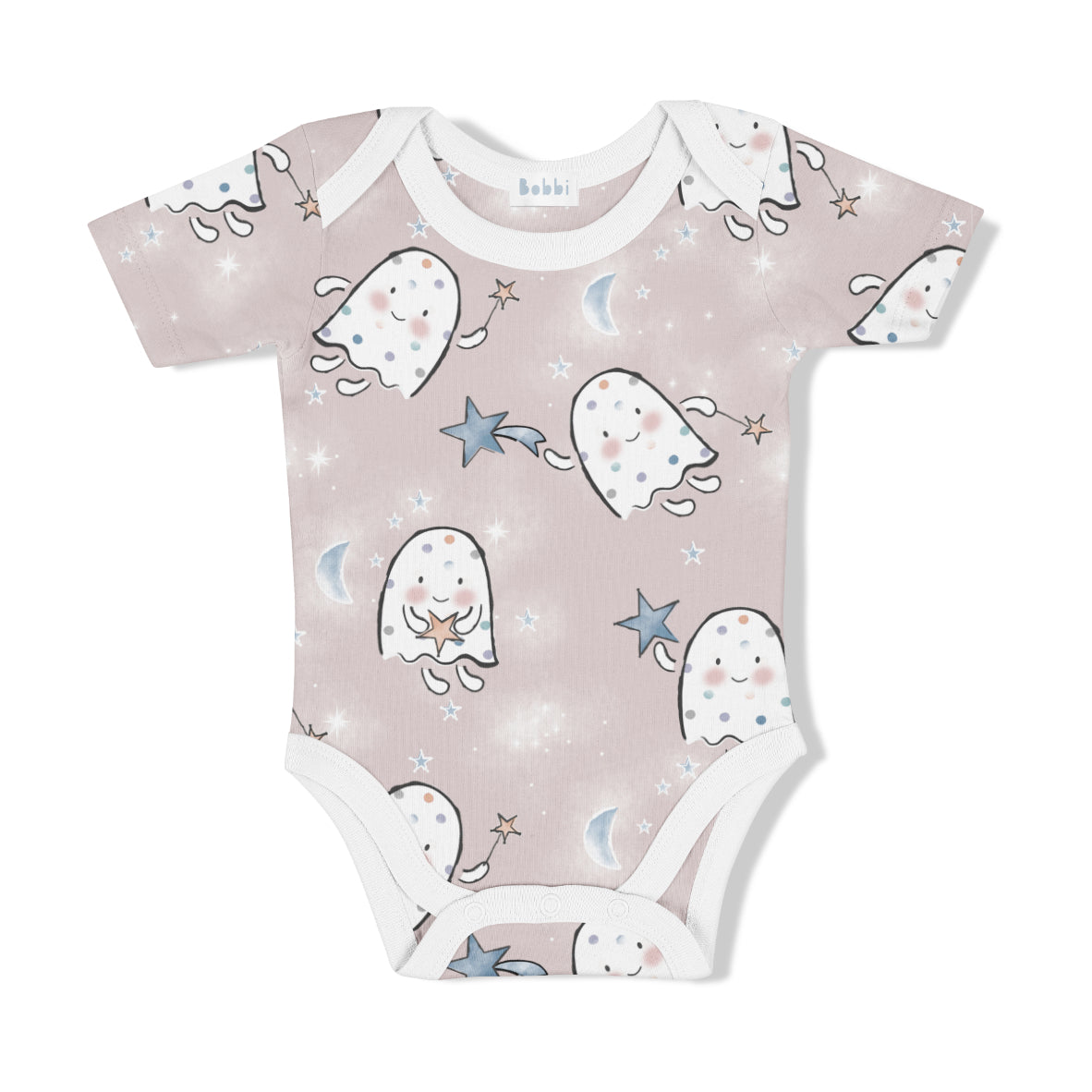 Star Catcher Halloween Seamless Pattern Design In Taupe
