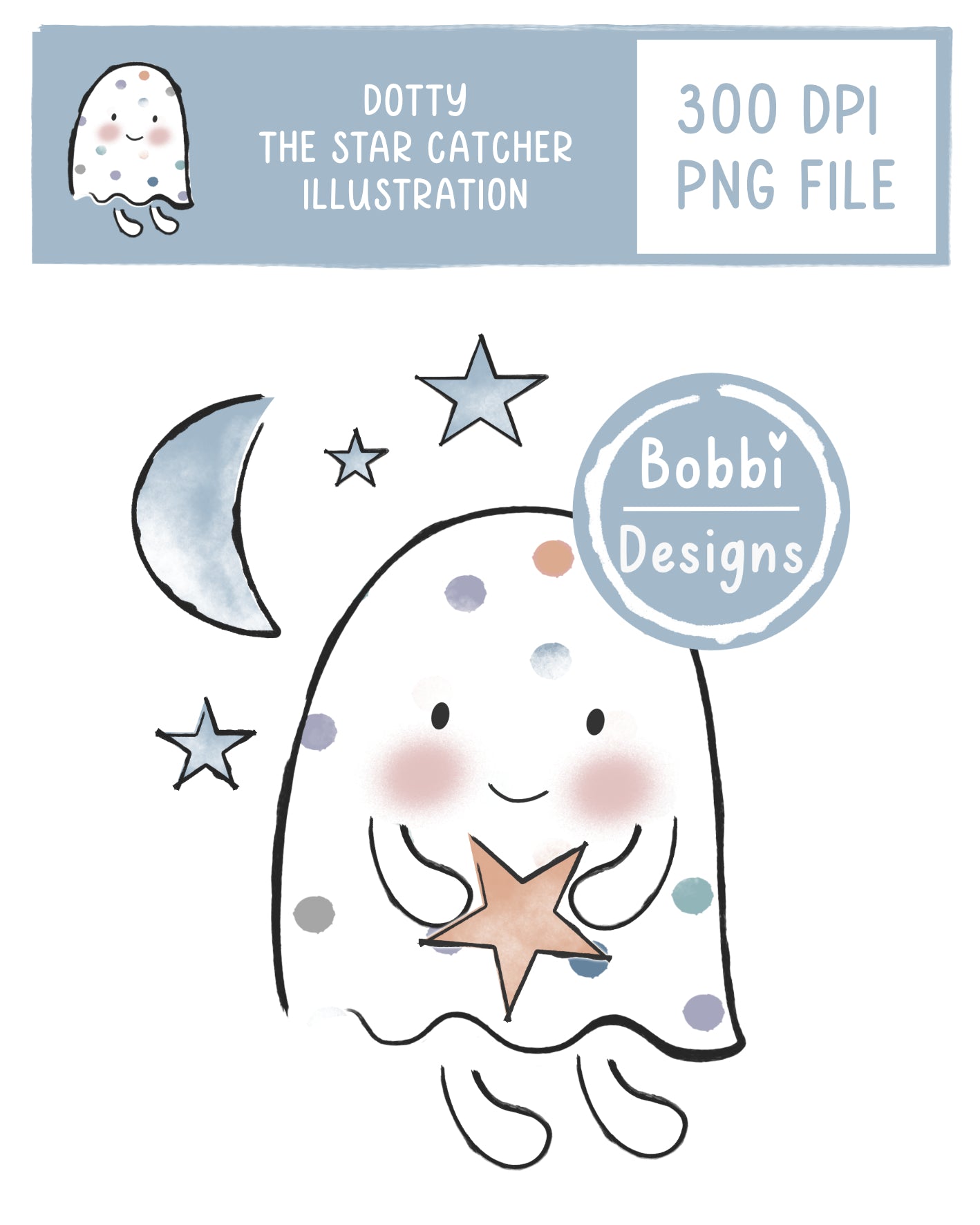 Dotty the Star Catcher Illustration