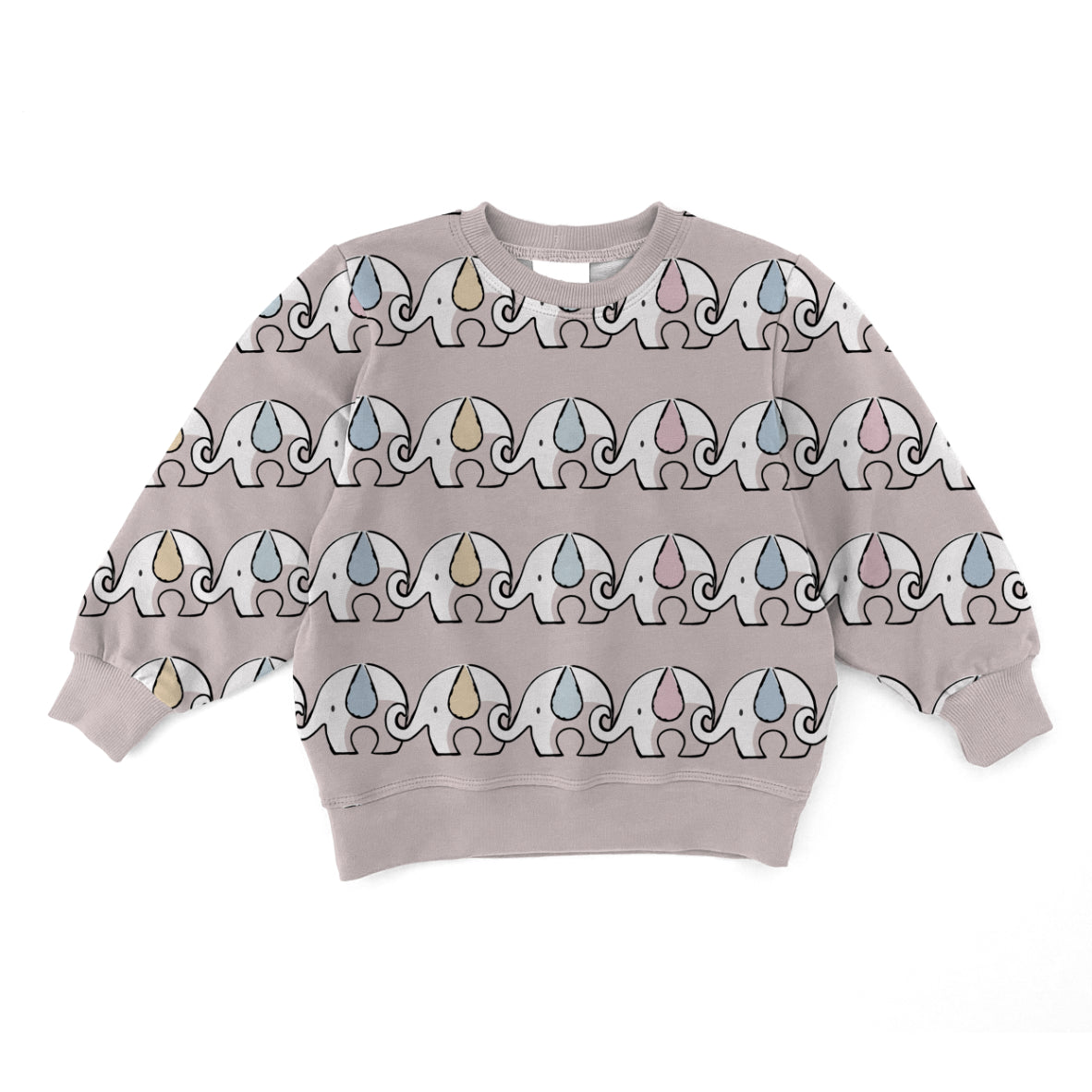 Elephant March Seamless Pattern Design