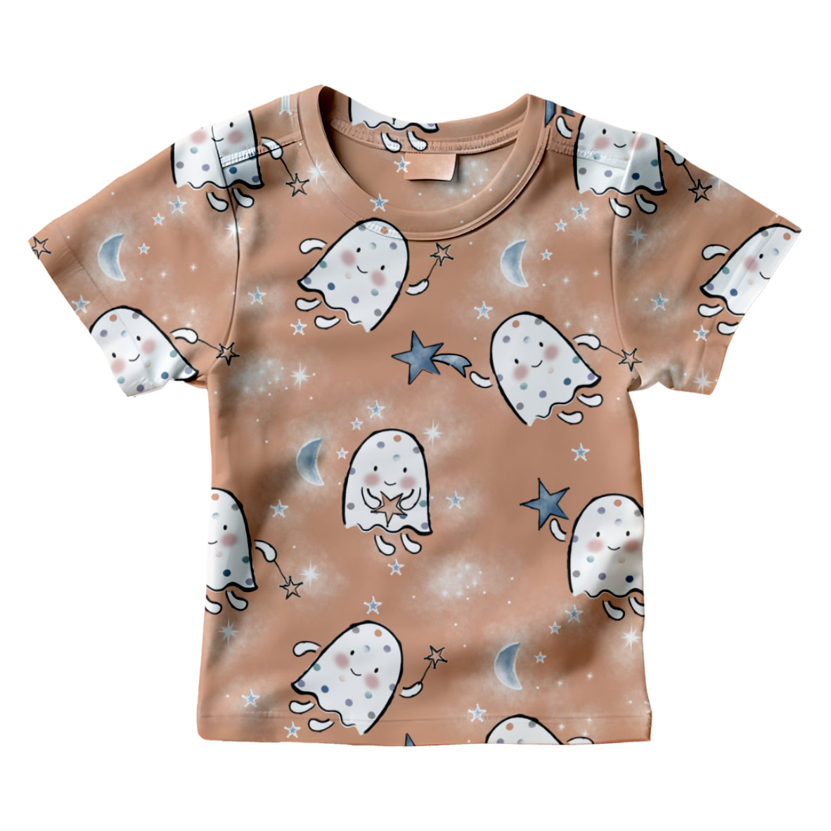 Star Catcher Halloween Seamless Pattern Design In Pumpkin